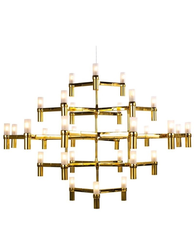 Step into Design Lampa wisząca CANDLES-30 złota 120cm Step into Design Lampa wisząca CANDLES-30 złota 120cm