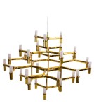 Step into Design Lampa wisząca CANDLES-30 złota 120cm Step into Design Lampa wisząca CANDLES-30 złota 120cm