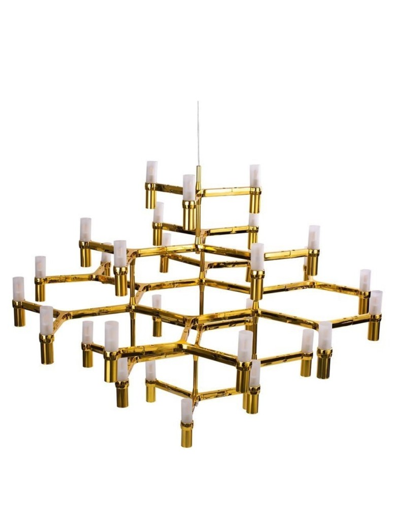 Step into Design Lampa wisząca CANDLES-30 złota 120cm Step into Design Lampa wisząca CANDLES-30 złota 120cm
