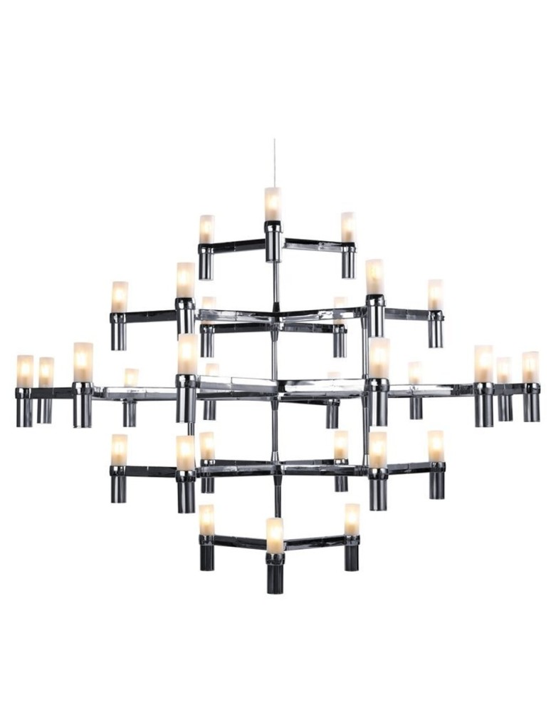 Step into Design Lampa wisząca CANDLES-30 chrom 120cm Step into Design Lampa wisząca CANDLES-30 chrom 120cm