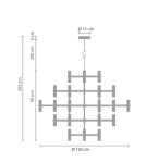 Step into Design Lampa wisząca CANDLES-30 chrom 120cm Step into Design Lampa wisząca CANDLES-30 chrom 120cm