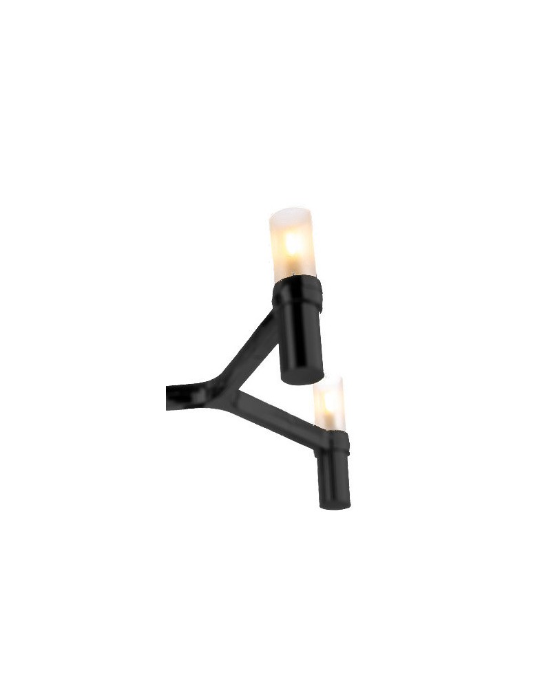Step into Design Lampa wisząca CANDLES-12B czarna 106cm Step into Design Lampa wisząca CANDLES-12B czarna 106cm