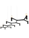 Step into Design Lampa wisząca CANDLES-10 czarna 165cm
