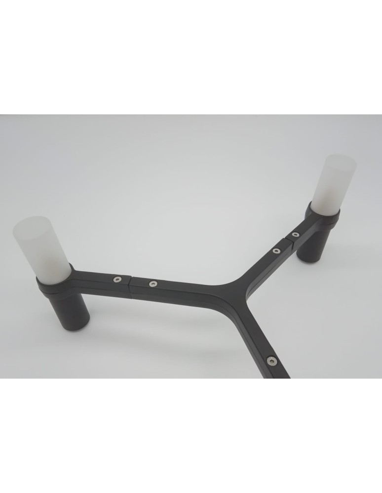 Step into Design Lampa wisząca CANDLES-10 czarna 165cm