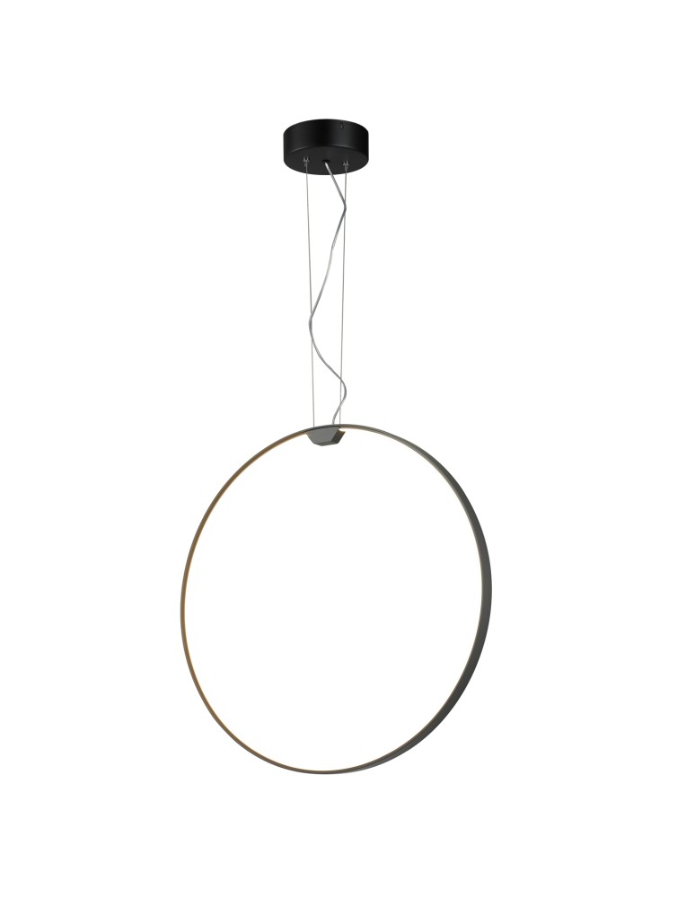 Step into Design Lampa wisząca ACIRCULO led czarna 50cm