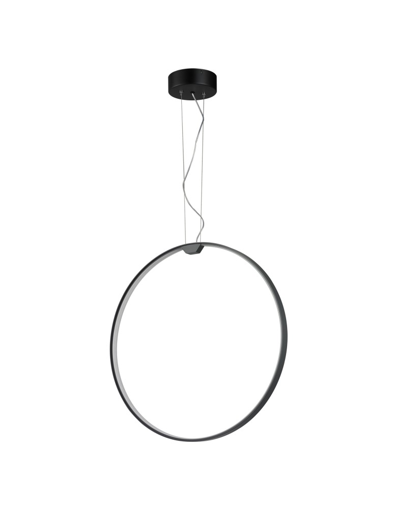 Step into Design Lampa wisząca ACIRCULO led czarna 60cm Step into Design Lampa wisząca ACIRCULO led czarna 60cm