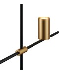 Step into Design Lampa wisząca LUNGO czarno złota 135cm Step into Design Lampa wisząca LUNGO czarno złota 135cm