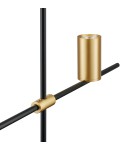 Step into Design Lampa wisząca LUNGO czarno złota 135cm Step into Design Lampa wisząca LUNGO czarno złota 135cm