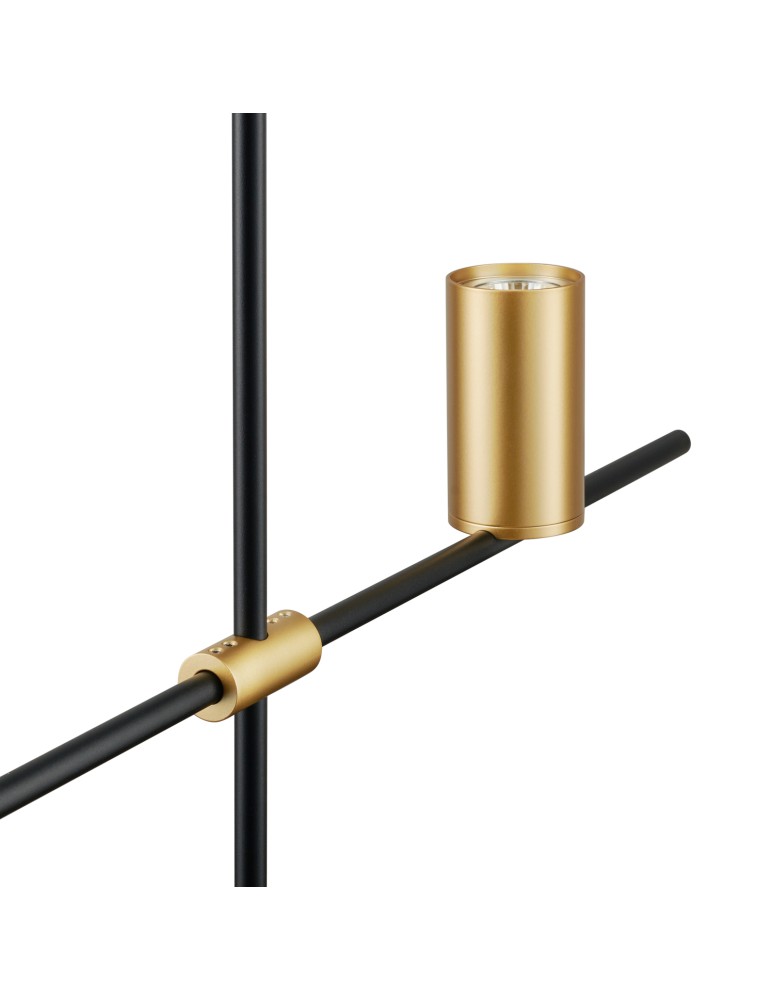 Step into Design Lampa wisząca LUNGO czarno złota 135cm Step into Design Lampa wisząca LUNGO czarno złota 135cm