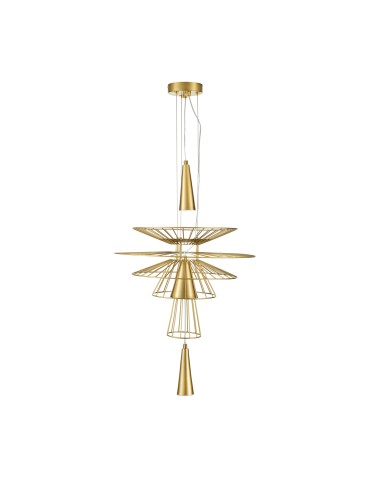Step into Design Lampa wisząca SUSSO S złota 40cm