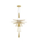 Step into Design Lampa wisząca SUSSO L złota 60cm Step into Design Lampa wisząca SUSSO L złota 60cm