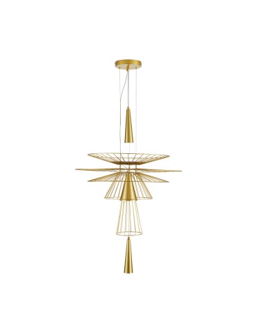 Step into Design Lampa wisząca SUSSO L złota 60cm