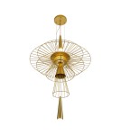 Step into Design Lampa wisząca SUSSO L złota 60cm Step into Design Lampa wisząca SUSSO L złota 60cm