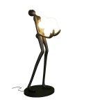 Lampy podłogowe designerskie - Step into Design Lampa podłogowa WOMAN czarna 180cm - product 5