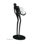 Lampy podłogowe designerskie - Step into Design Lampa podłogowa WOMAN czarna 180cm - product 7