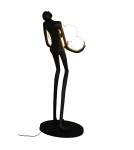 Lampy podłogowe designerskie - Step into Design Lampa podłogowa WOMAN czarna 180cm - product 8