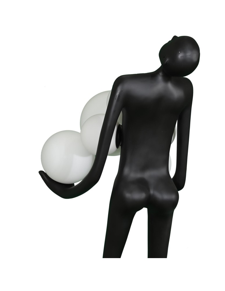 Step into Design Lampa podłogowa WOMAN czarna 180cm