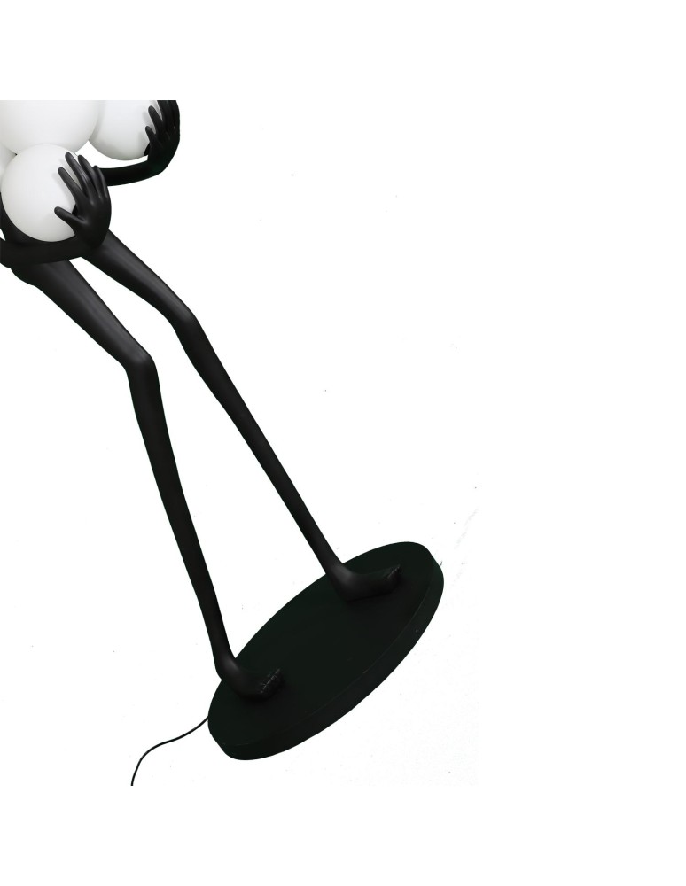 Step into Design Lampa podłogowa WOMAN czarna 180cm