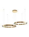 Step into Design Lampa wisząca CIRCLE 80+80 LED złoty połysk na 1 podsufitce