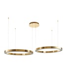 Lampy wiszące okręgi - Step into Design Lampa wisząca CIRCLE 80+80 LED złoty połysk na 1 podsufitce - product 2