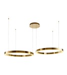 Lampy wiszące okręgi - Step into Design Lampa wisząca CIRCLE 80+80 LED złoty połysk na 1 podsufitce - product 3