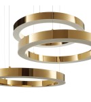 Step into Design Lampa wisząca CIRCLE 60+60+60 LED złoty połysk na 1 podsufitce Step into Design Lampa wisząca CIRCLE 60+60+60 LED złoty połysk na 1 podsufitce