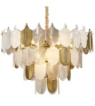 Step into Design Lampa wisząca SECRET biało złota 80cm Step into Design Lampa wisząca SECRET biało złota 80cm