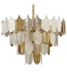 Step into Design Lampa wisząca SECRET biało złota 80cm Step into Design Lampa wisząca SECRET biało złota 80cm