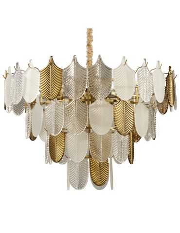 Step into Design Lampa wisząca SECRET biało złota 80cm  - produkt 2