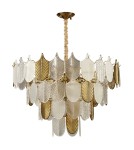 Step into Design Lampa wisząca SECRET biało złota 80cm Step into Design Lampa wisząca SECRET biało złota 80cm