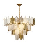 Step into Design Lampa wisząca SECRET biało złota 80cm Step into Design Lampa wisząca SECRET biało złota 80cm