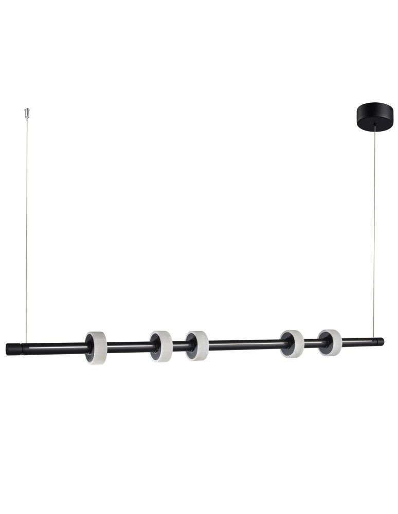 Step into Design Lampa wisząca RINGO LED czarna 150cm