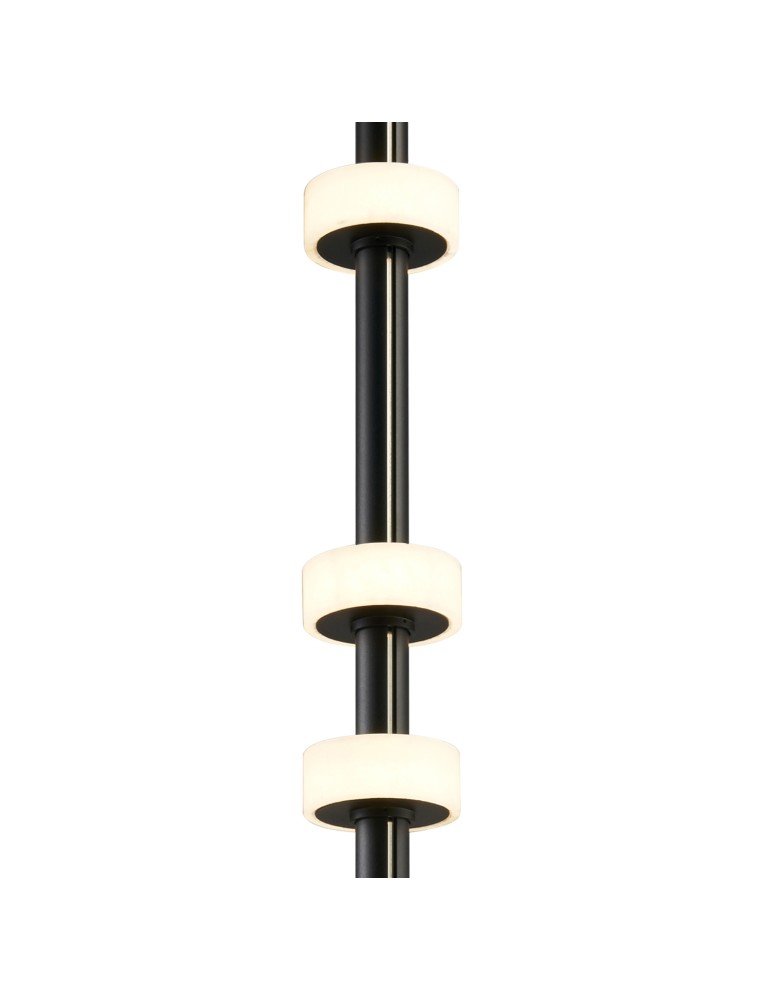 Lampy podłogowe designerskie - Step into Design Lampa podłogowa RINGO czarna 182cm  - product kolory-swiatla.pl 2