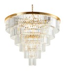 Lampy wiszące kryształowe - Step into Design Lampa wisząca SPLENDORE złota 100cm - product 1