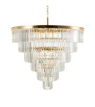 Lampy wiszące kryształowe - Step into Design Lampa wisząca SPLENDORE złota 100cm - product 2