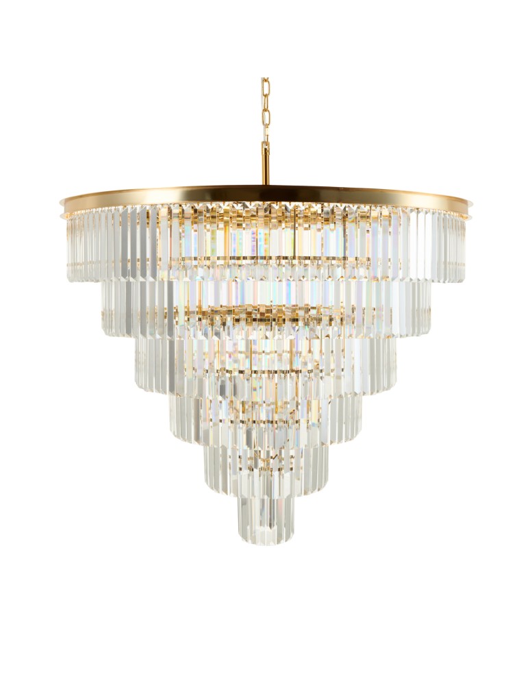 Step into Design Lampa wisząca SPLENDORE złota 100cm