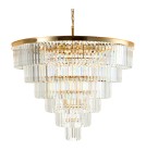 Lampy wiszące kryształowe - Step into Design Lampa wisząca SPLENDORE złota 100cm - product 5