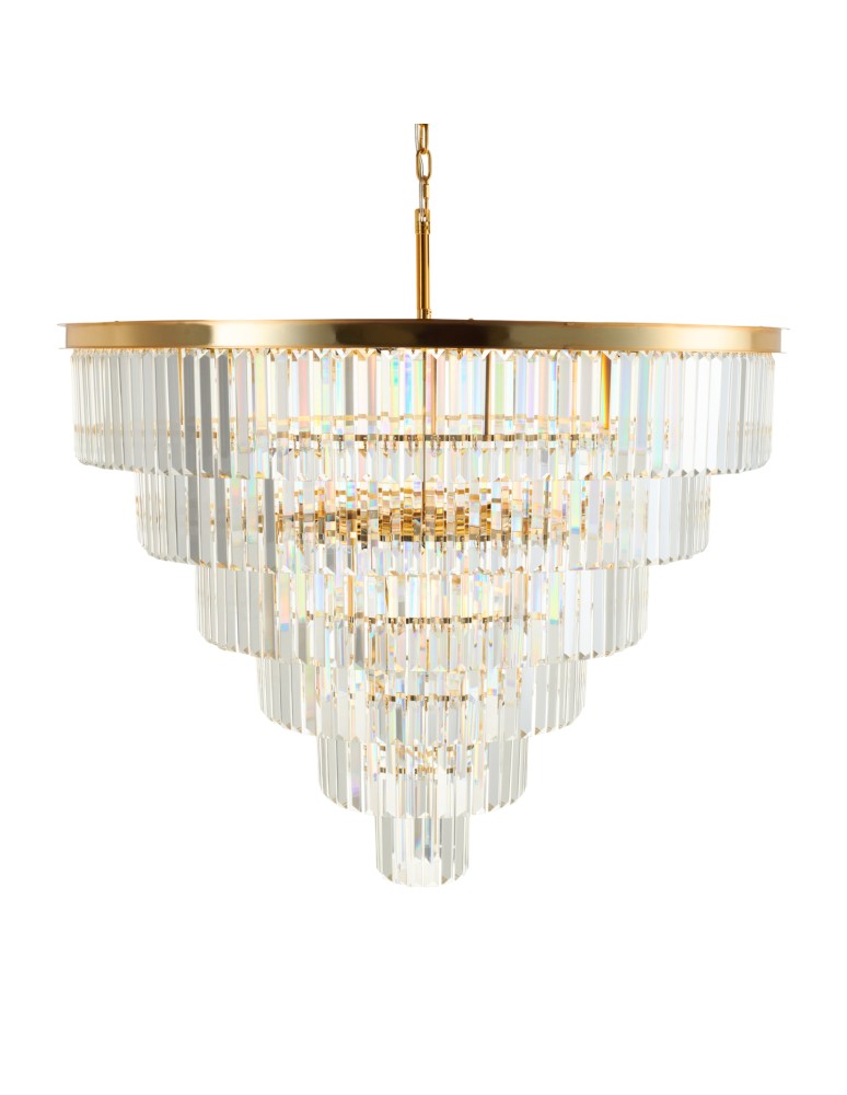 Step into Design Lampa wisząca SPLENDORE złota 100cm