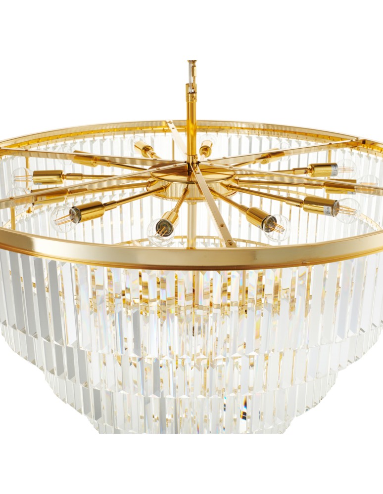 Step into Design Lampa wisząca SPLENDORE złota 100cm
