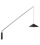 Step into Design Lampa ścienna SWING czarna 151cm Step into Design Lampa ścienna SWING czarna 151cm