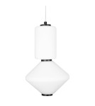 Lampy wiszące geometryczne - Maxlight Akiko LED 16W 3000K Lampa Wisząca Czarny P0467 - produkt 5