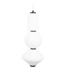 Lampy wiszące geometryczne - Maxlight Akiko LED 23W 3000K Lampa Wisząca Czarny P0468 - produkt 1