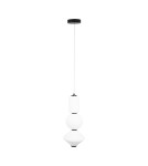 Lampy wiszące geometryczne - Maxlight Akiko LED 23W 3000K Lampa Wisząca Czarny P0468 - produkt 4