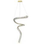 Lampy wiszące glamour - Maxlight Charme LED 60W 6000lm 3000K Lampa Wisząca Złoto Szczotkowane P0477 - product 2