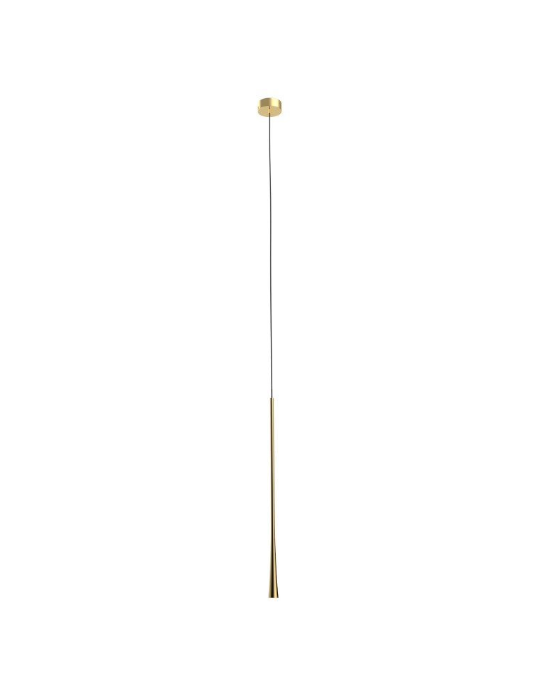Maxlight Coffee Gold 7W Lampa Wisząca Duża Złoto Szczotkowane P0485