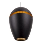Lampy wiszące małe - Maxlight Cometshine LED 8W 480lm 3000K Lampa Wisząca Czarny/Złoty P0471 - product 2