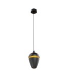 Lampy wiszące małe - Maxlight Cometshine LED 8W 480lm 3000K Lampa Wisząca Czarny/Złoty P0471 - product 1