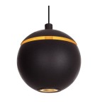 Lampy wiszące małe - Maxlight Cometshine LED 8W 480lm 3000K Lampa Wisząca Czarny/Złoty P0472 - product 2