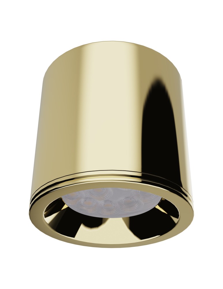 Lampy sufitowe łazienkowe - Maxlight Lampa Sufitowa Form Złota GU10 IP65 C0217 - produkt kolory-swiatla.pl 1