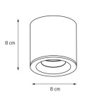 Lampy sufitowe łazienkowe - Maxlight Lampa Sufitowa Form Złota GU10 IP65 C0217 - product 2